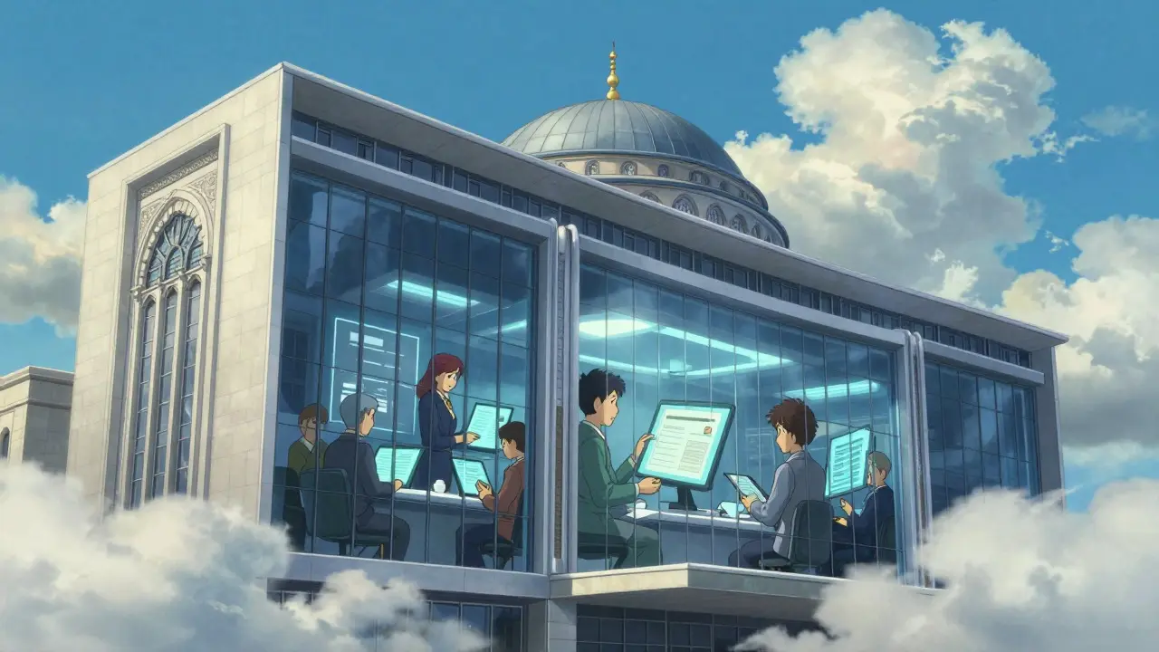 Ghibli-style illustration of Turkish regulators overseeing crypto licenses