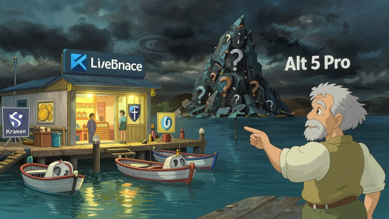 Safe harbor for crypto traders contrasting with dark storm of scams