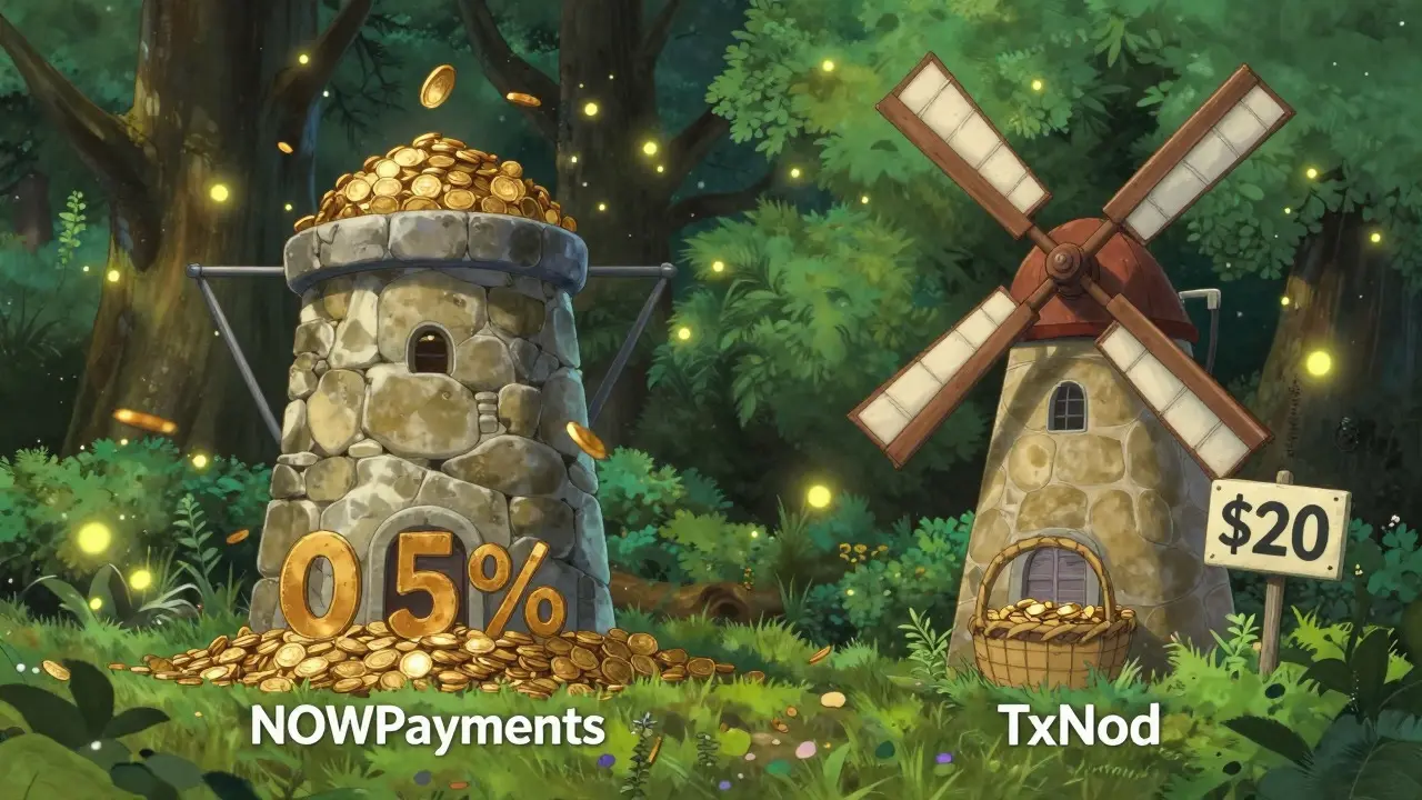 Visual metaphor comparing percentage-based fees vs flat subscription pricing models